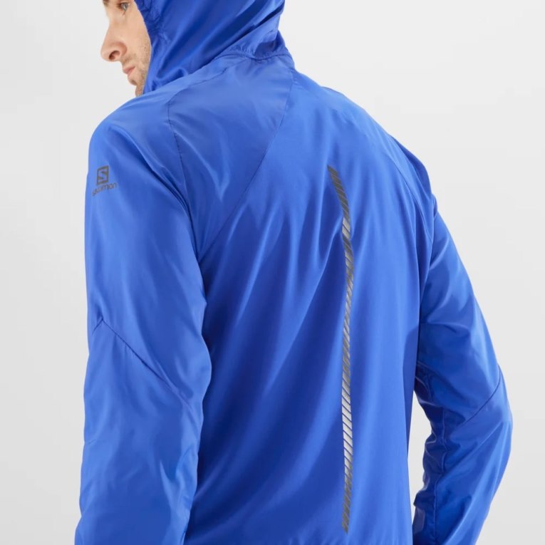 Salomon Bonatti Cross Men's Windbreaker Blue | CA 85Z49